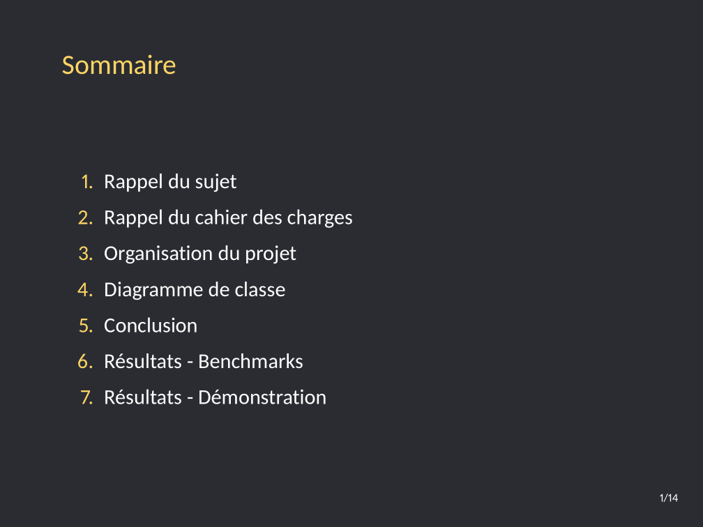 HROC Presentation Slide (in French)