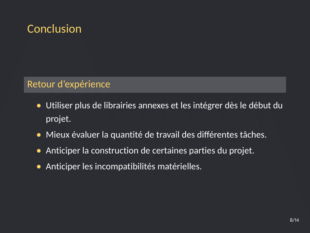 HROC Presentation Slide (in French)